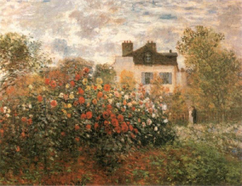 Claude Monet The Artist-s Garden Argenteuil France oil painting art